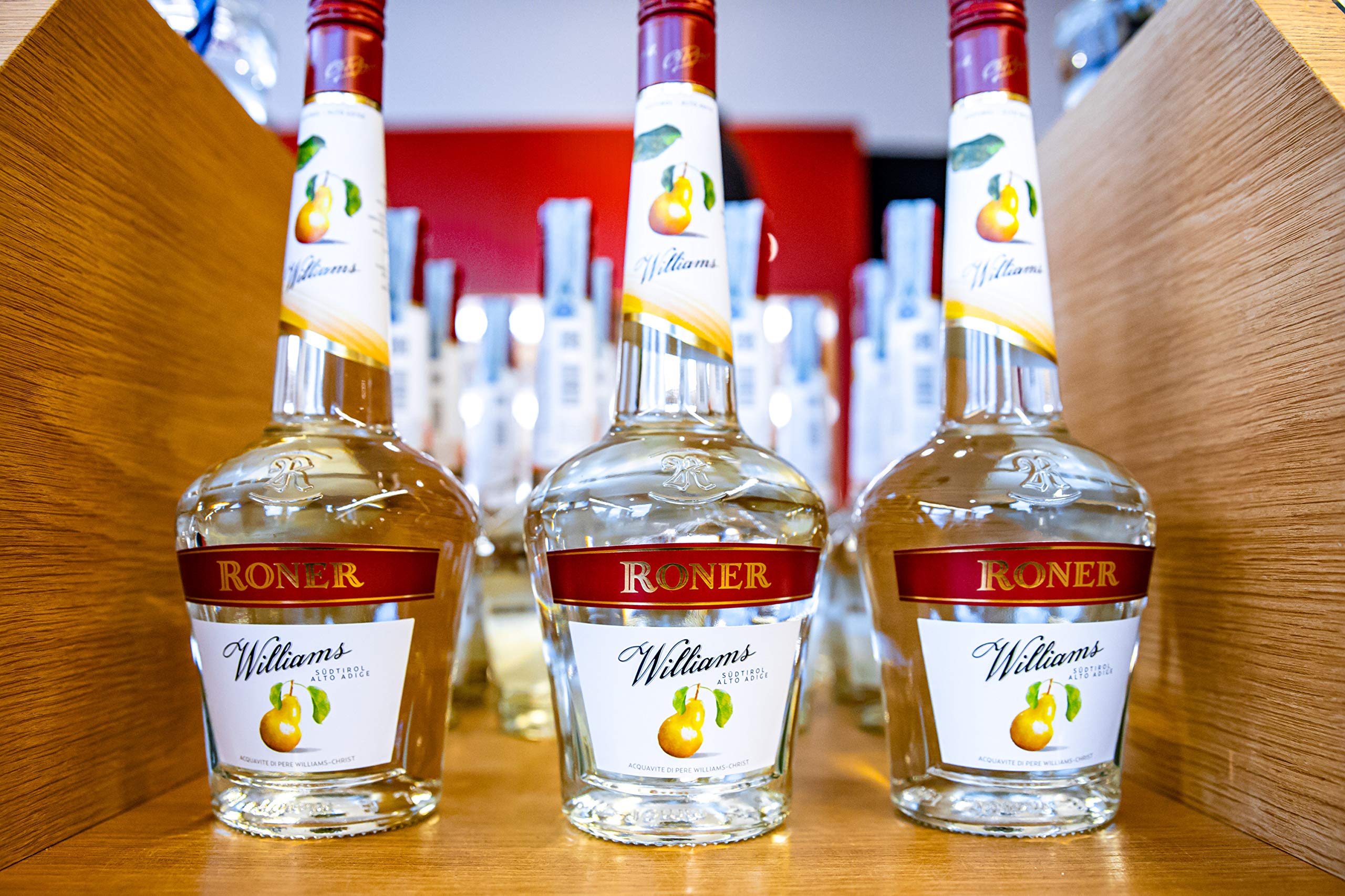 Roner Williams (1x 0,7l) - Distillato di Frutta dalla Distilleria Artigianale Alto Adige Südtirol più premiata d'Italia - 700 ml
