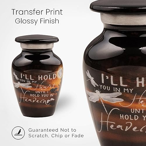 Miniatura 3 de Amaira - Urnas pequeñas conmemorativas para cenizas humanas  Mini urna de cremación para cenizas de mascotas y niños  Urnas decorativas funerarias