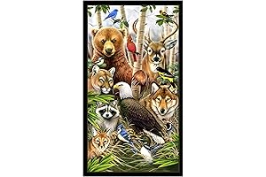 Elizabeth's Studio Wildlife Refuge Fabric Panels Bring the Untamed Wilderness Indoors