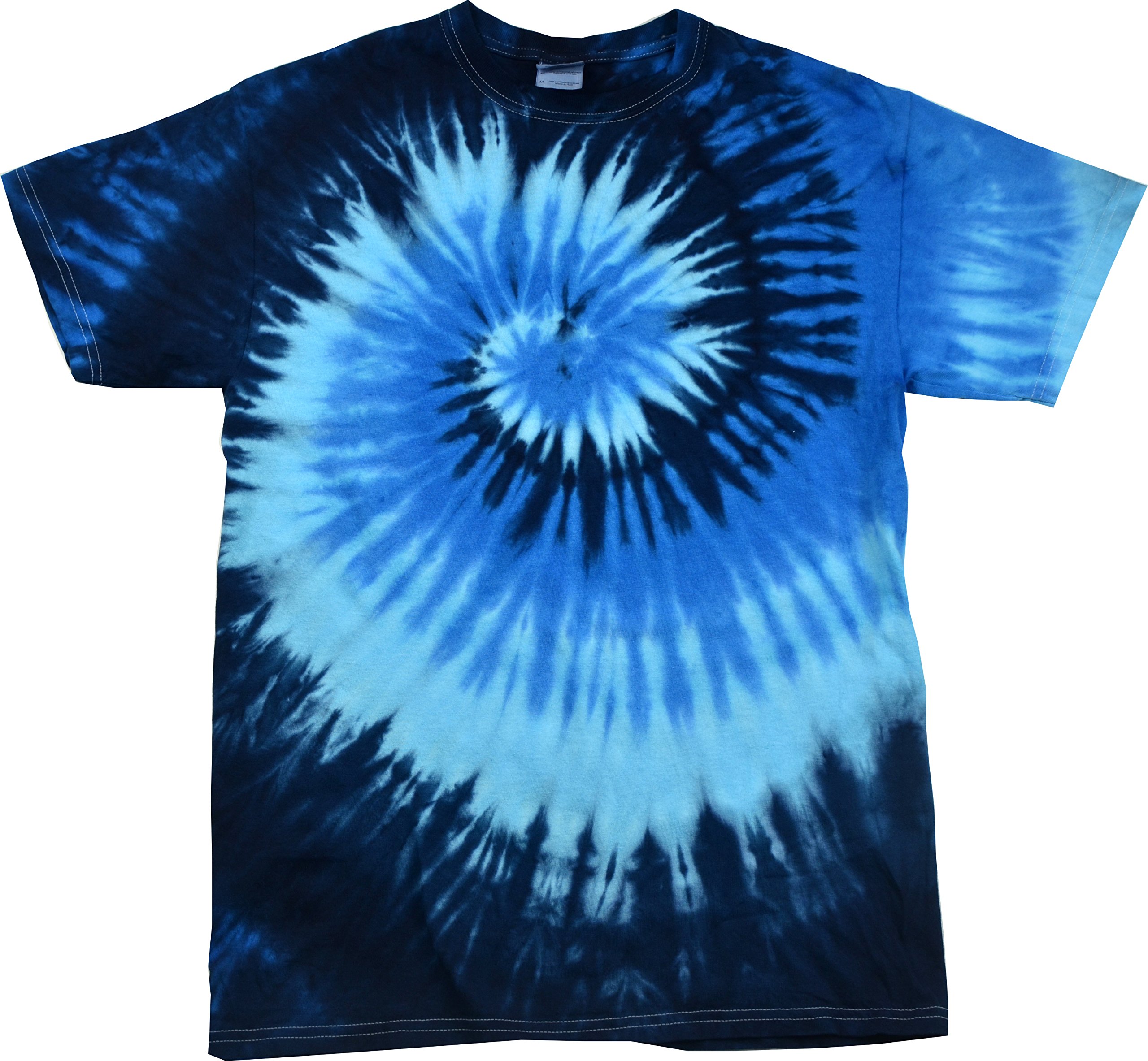 Colortone Rainbow Tie-dye Shirt Blue Ocean L