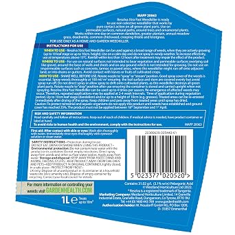 Resolva Xtra Fast Weedkiller Ready to Use 1L, GR
