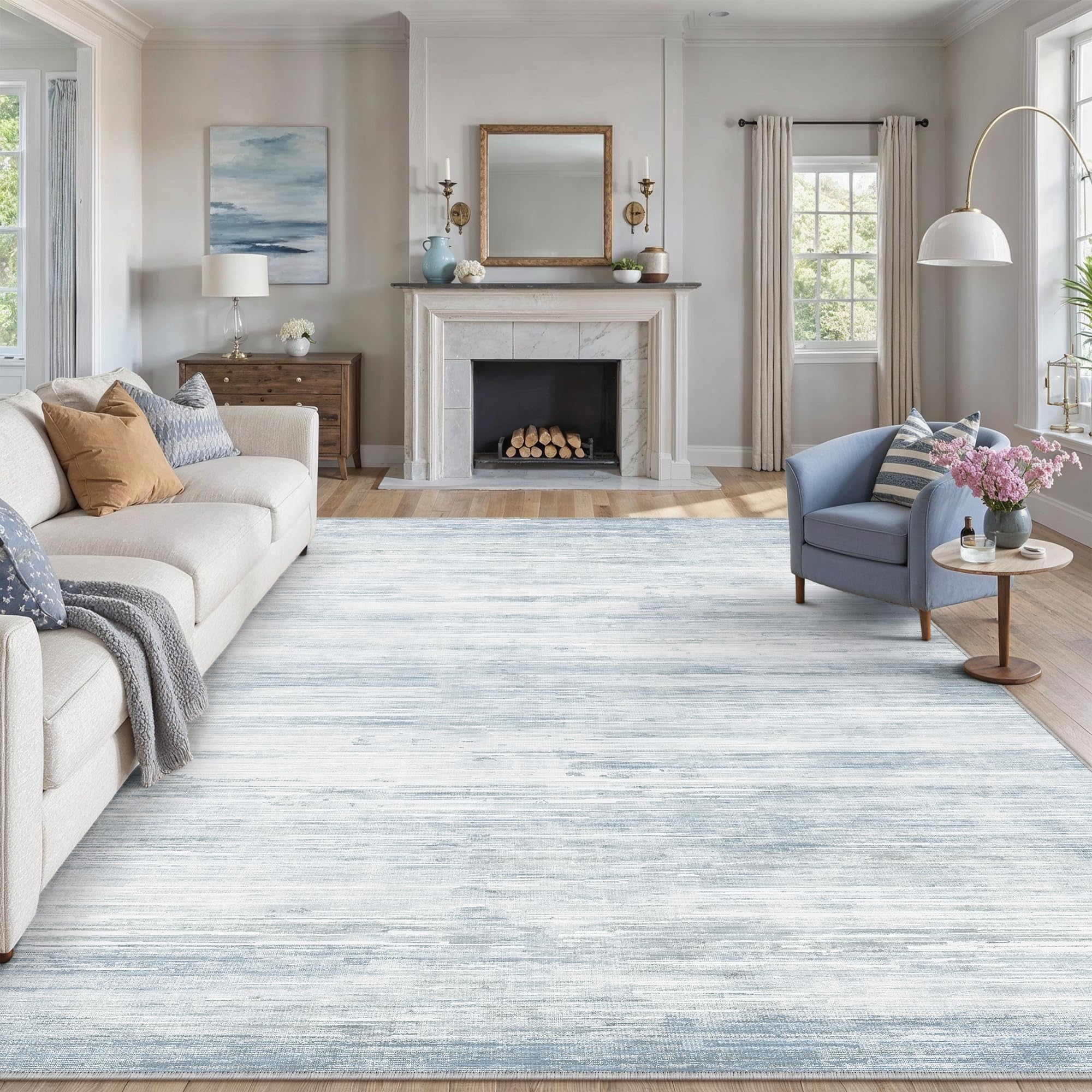 PureCozy Teppich Wohnzimmer Modern Abstrakt Schlafzimmer Gegend