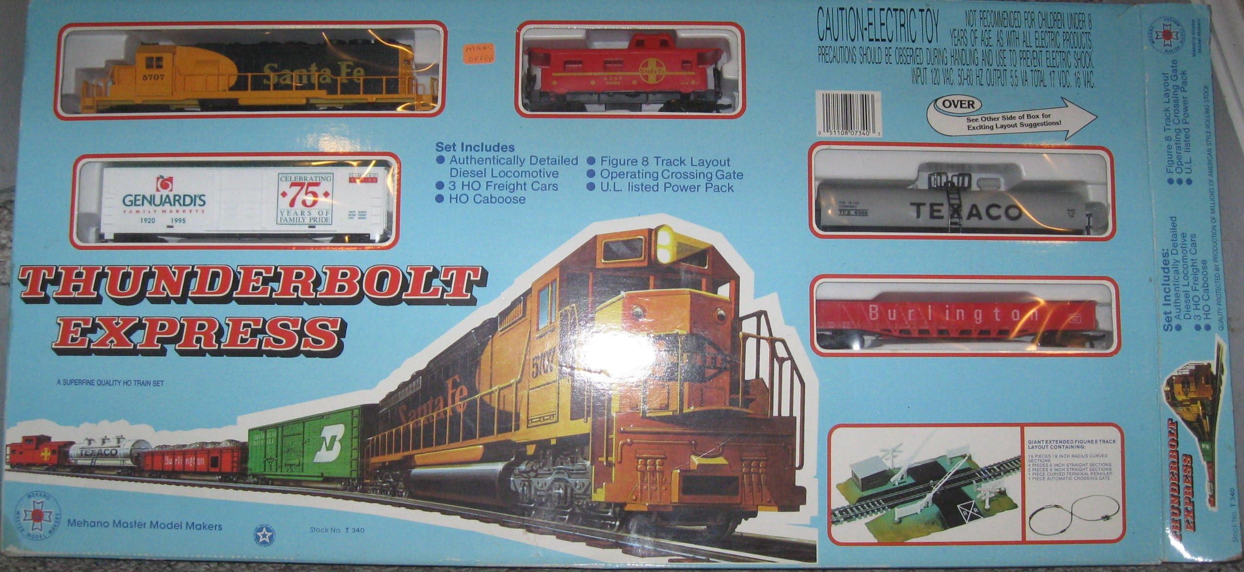 IHC HO - Thunderbolt Express Figure 8 Layout Train Set