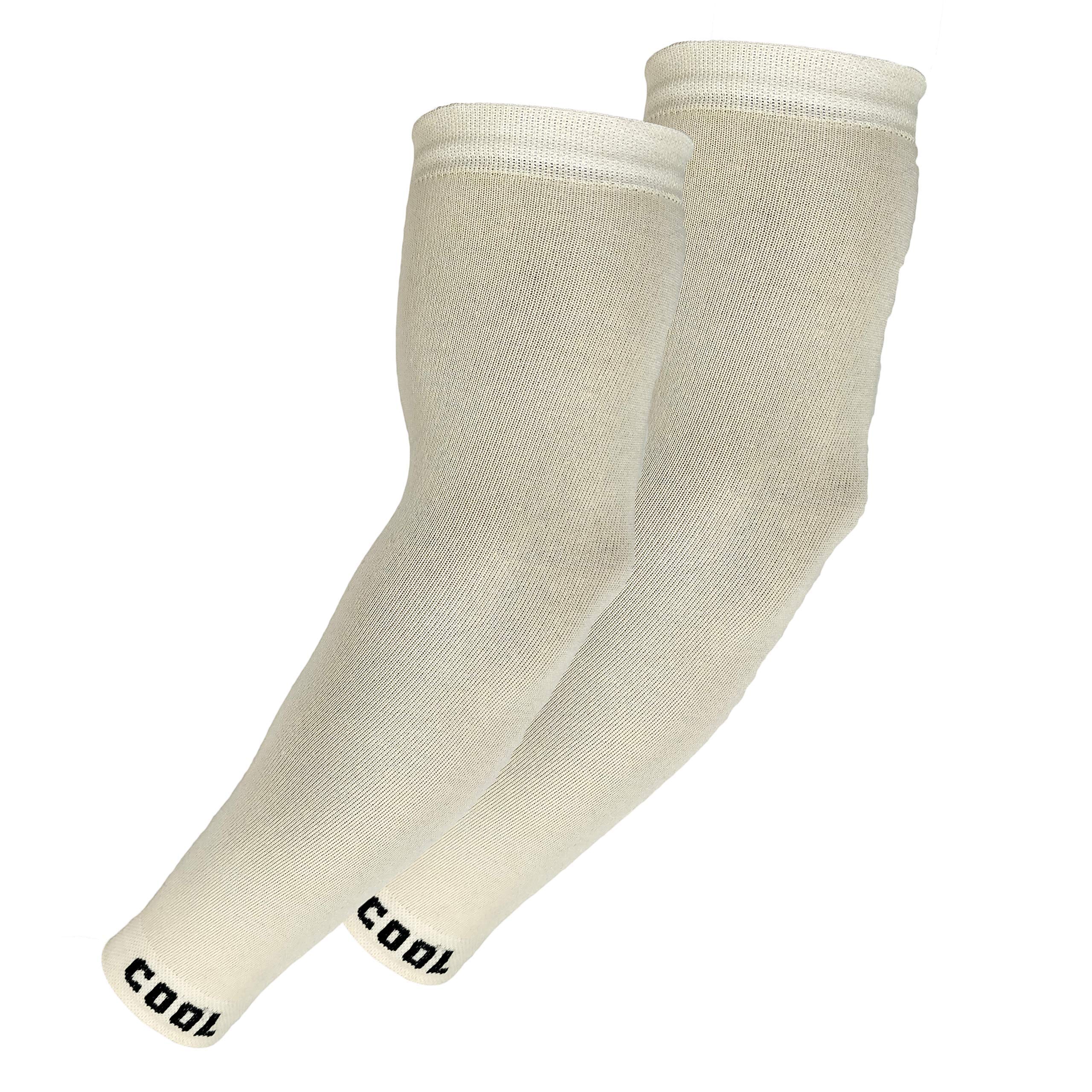 Men & Women Cotton Sports Arm Sleeves-Color-Beige (Pack of 1 Pair)-image-34