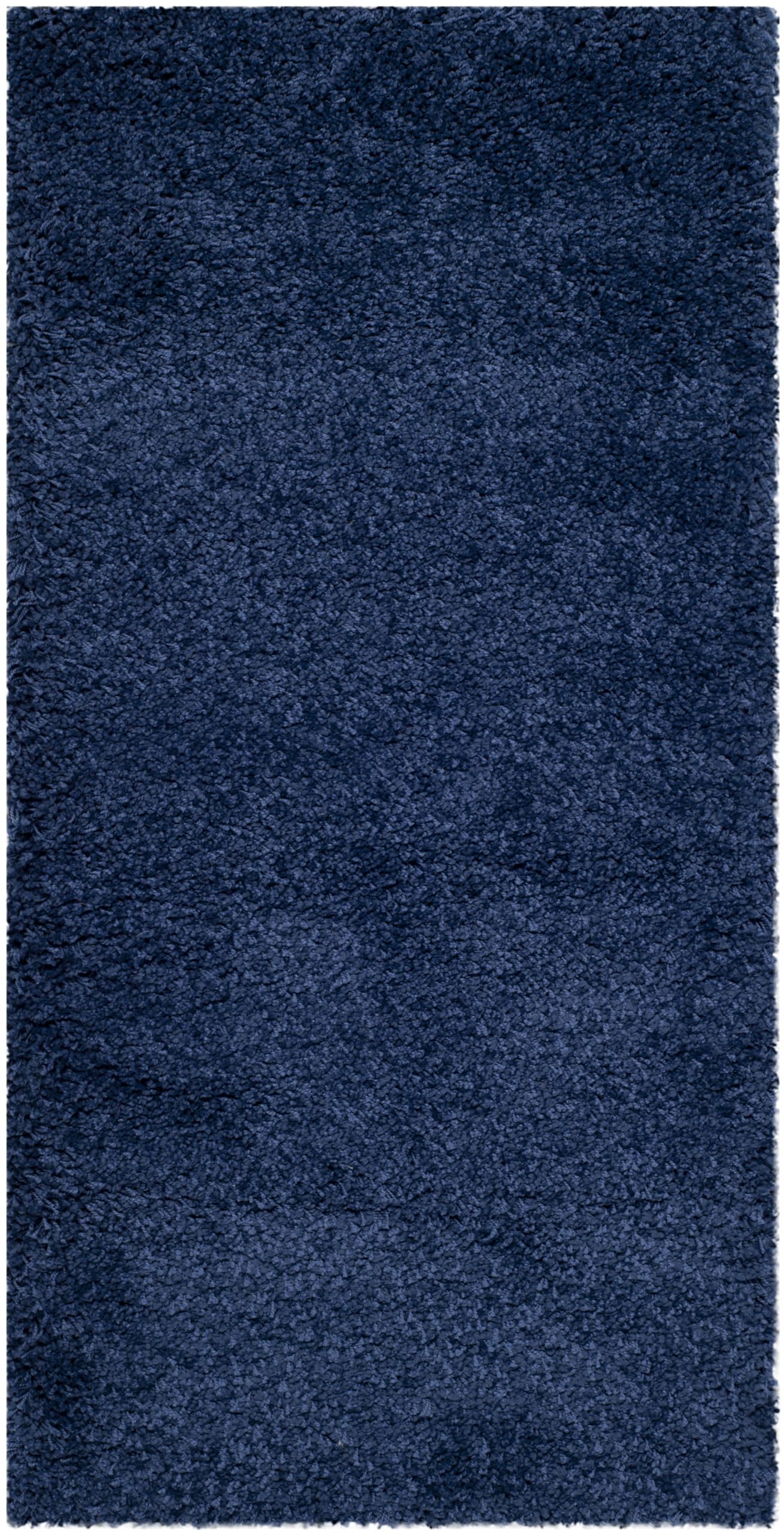 Tapis de chambre douillet Milan Shag Safavieh poil long bleu marine 61 cm