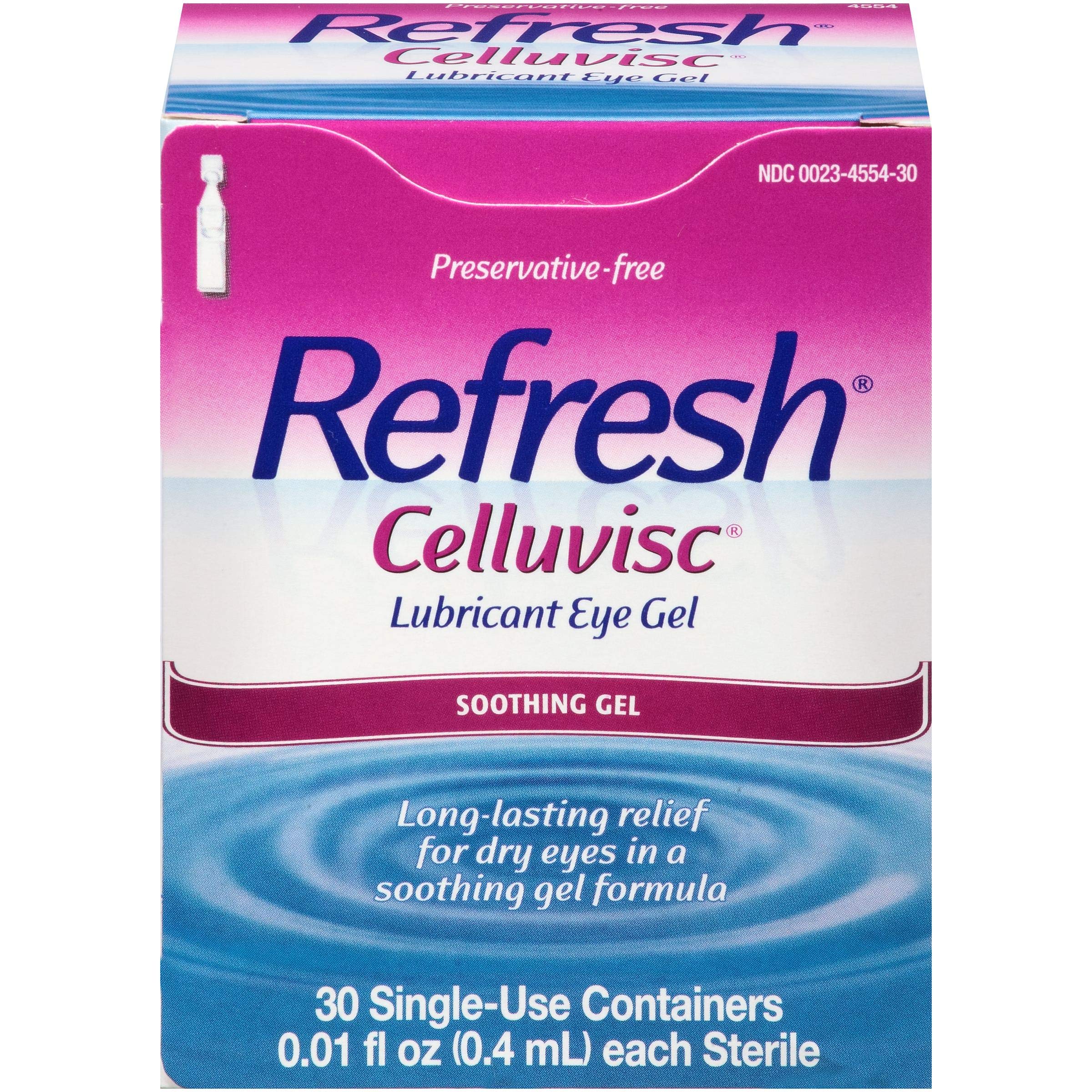 REFRESH CELLUVISC Lubricant Eye Gel Single-Use Containers 30 ea (Pack of 4)