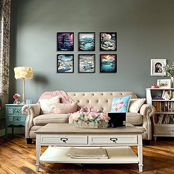 Amazon.com: Japanese Wall Art Prints Set of 6 Japan