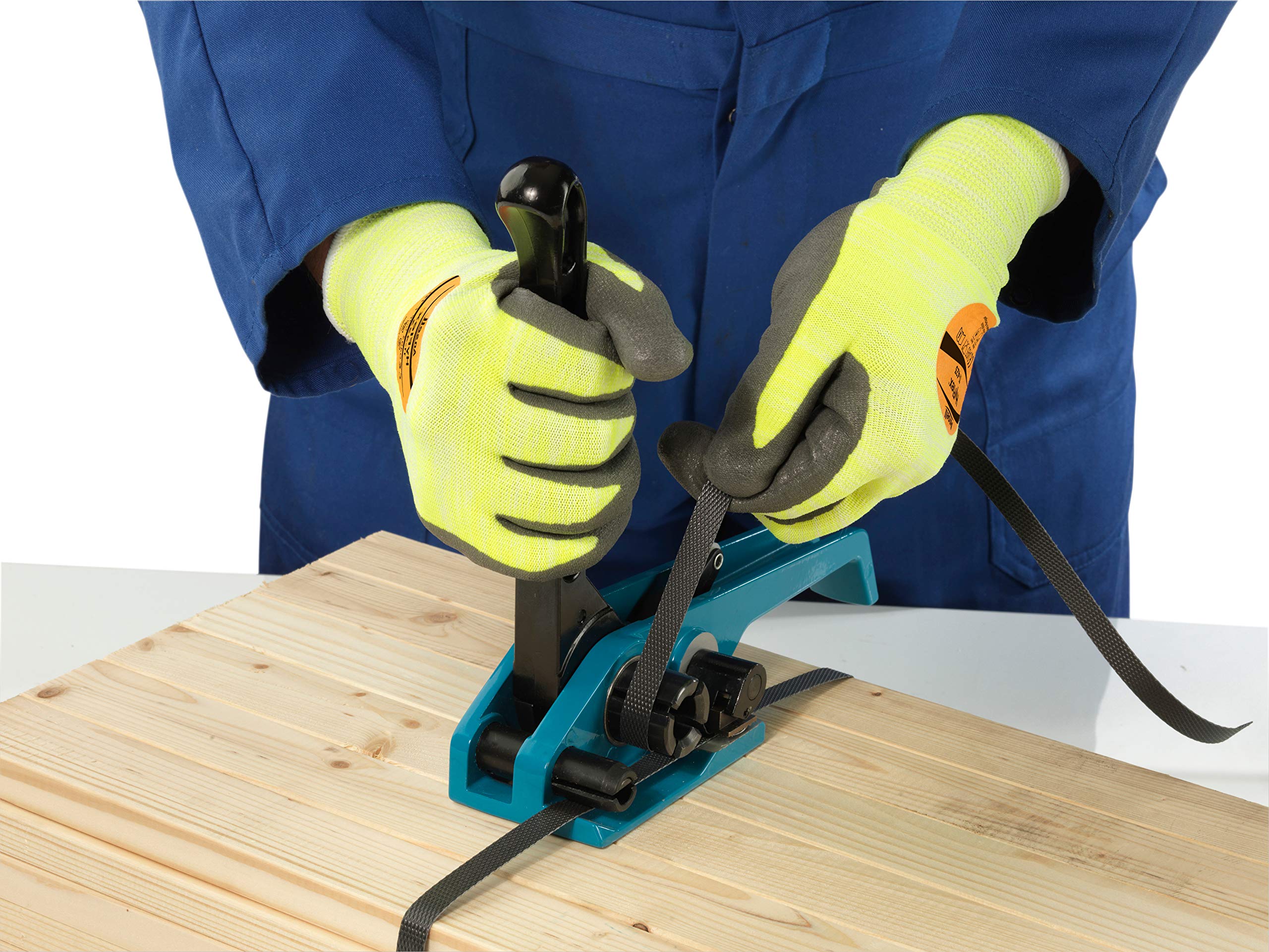 Ansell HyFlex 11-423 Schnittfester Arbeitshandschuhe, Mechanikschutz, Exzellente Abriebfestigkeit, Hitzebeständigkeit, Silikon-Frei, Größe XL (12 Paar)
