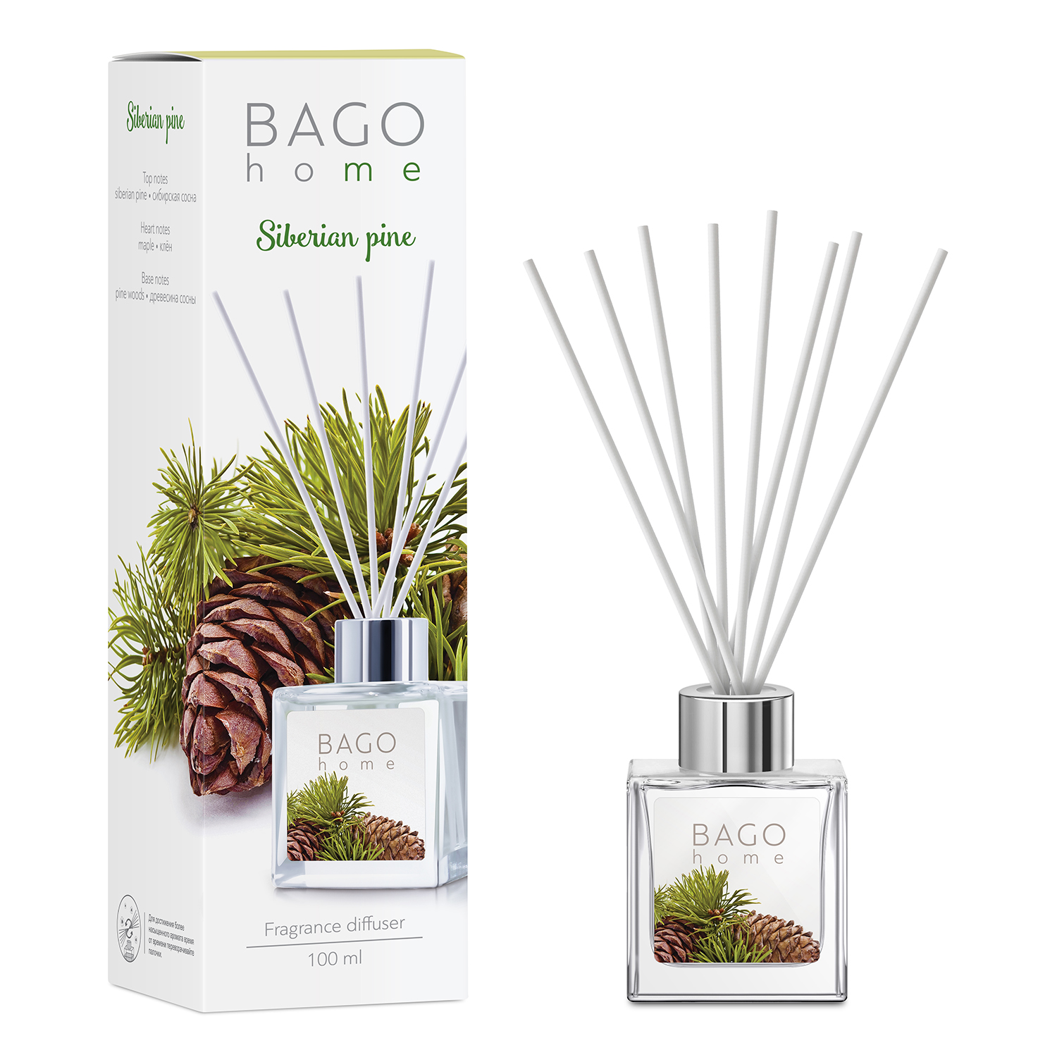 Watch BAGO home Siberian Pine Reed Diffuser Set 3.4 oz 100 ml on Amazon ...