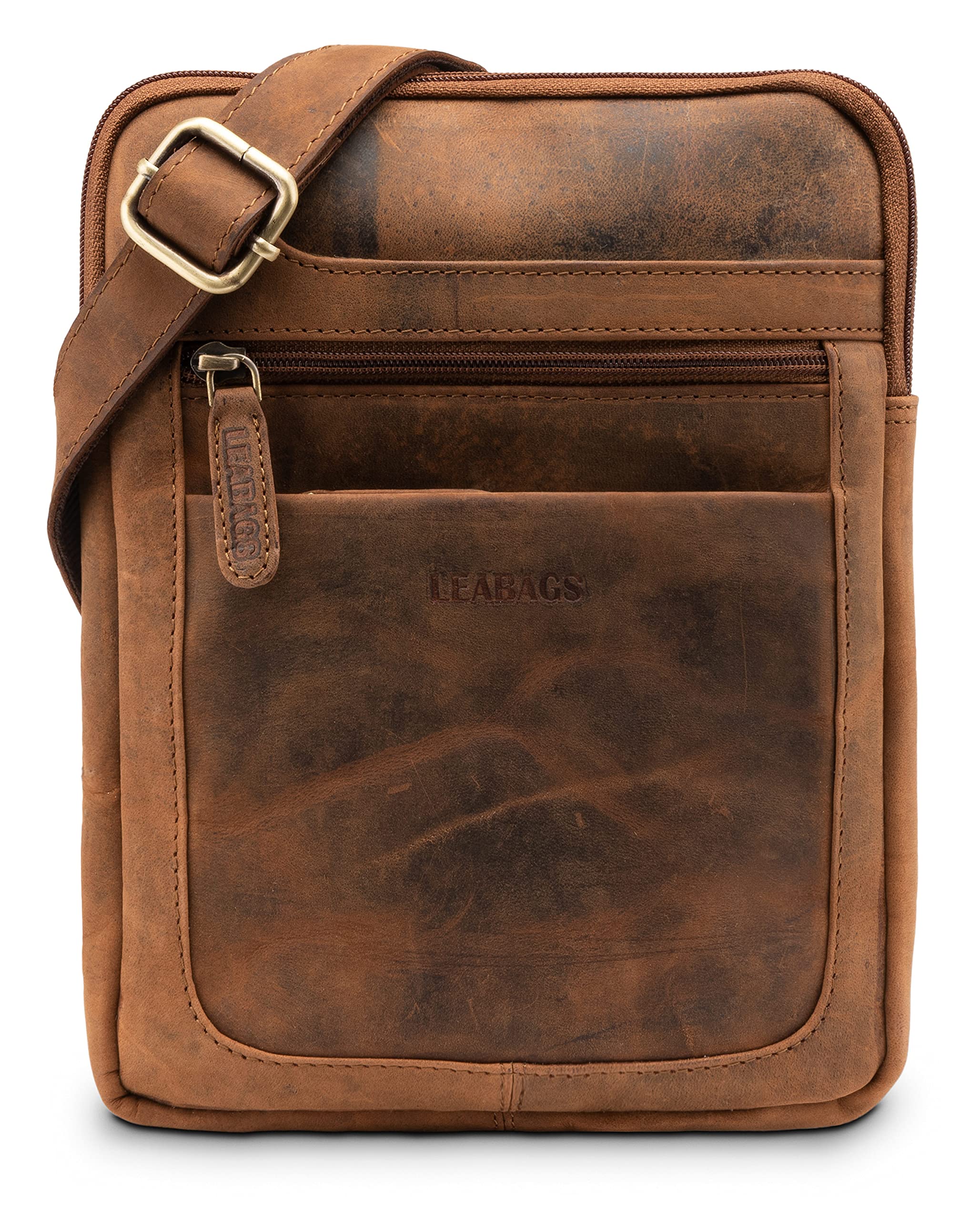 Laptoptasche Messenger Bag 15 6 Zoll Büffelleder Cognac