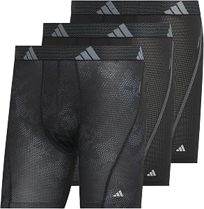 adidas Men's Performance Boxer Brief Underwear 3-Pack