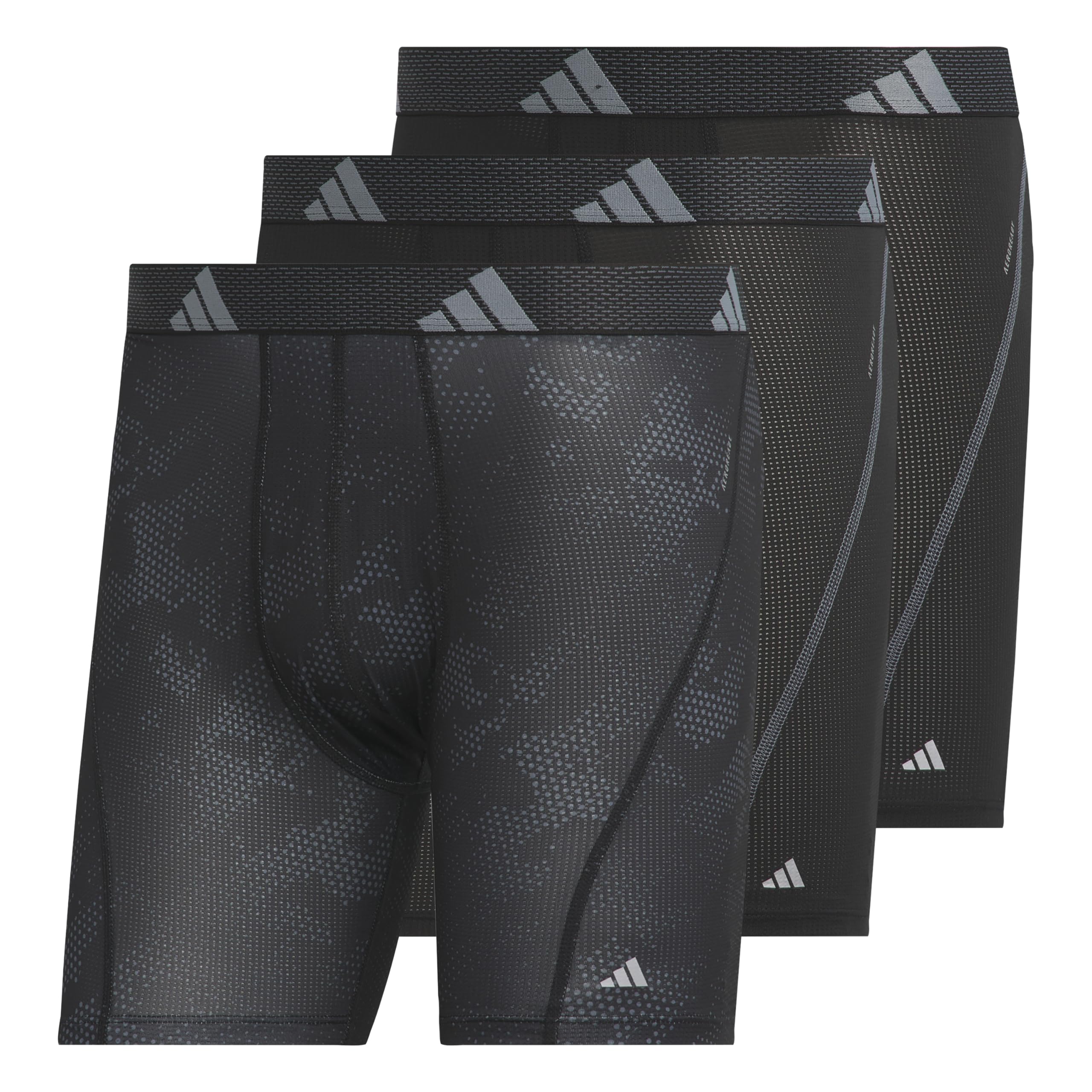 adidas Men's Performance Athletic Mesh Boxer Brief Underwear 3-Pack,  Moisture Wicking, Sport Comfort
