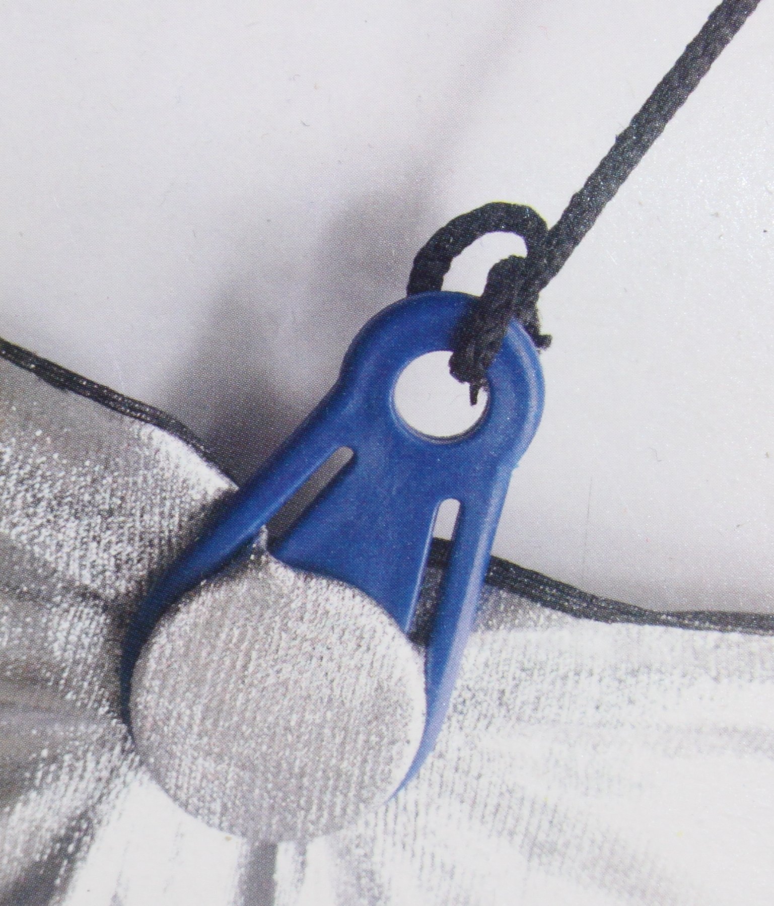 K&B Vertrieb Clip 12 Stück Blau Spanner für Abdeckplane Planenclips Zelt Plane Planenhalter Gewebeplane Halterung 720