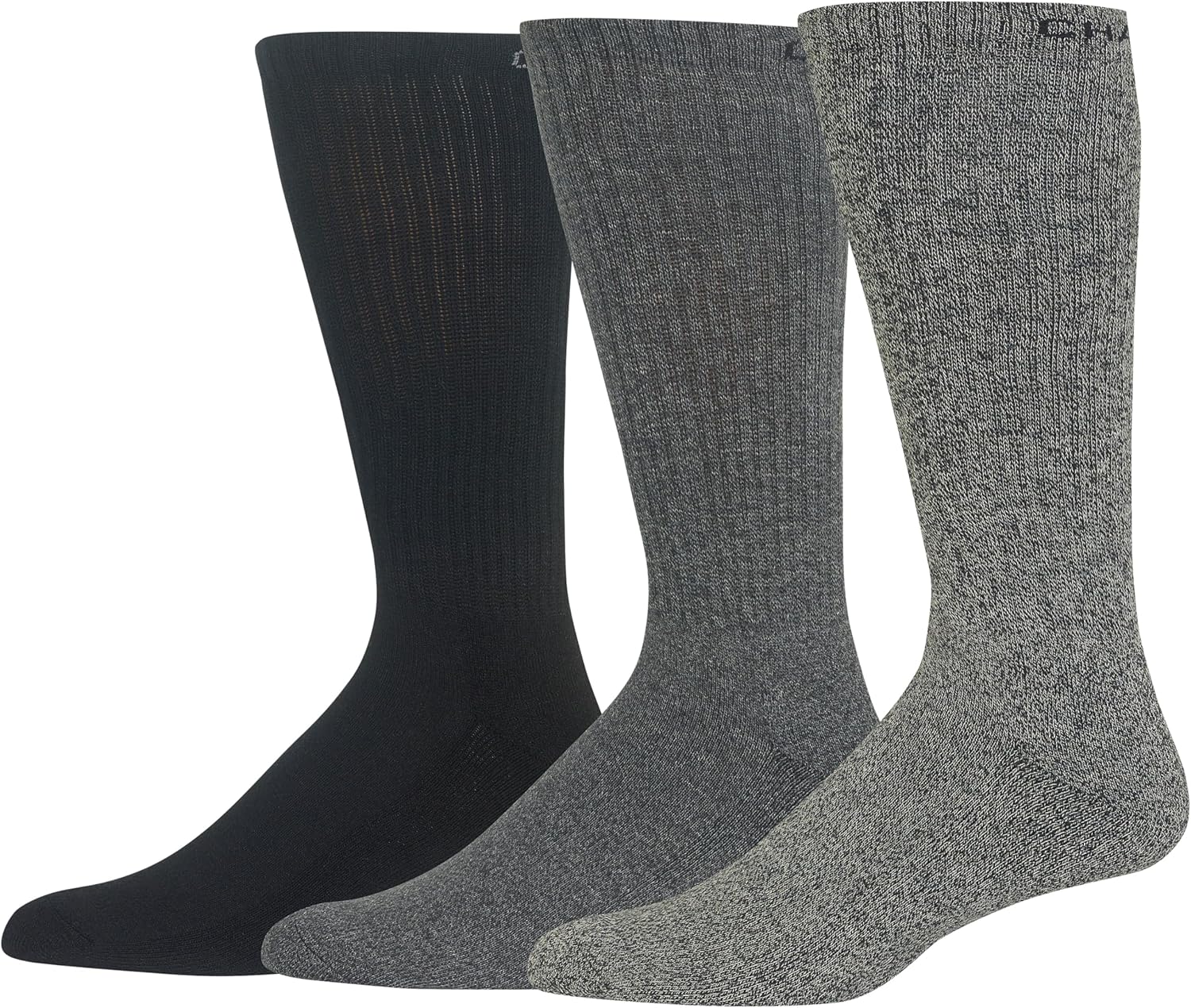 Chaps Men's Solid Mock Rib Crew Poly Cotton Blend Socks (3 & 6 Pairs) - Image 4