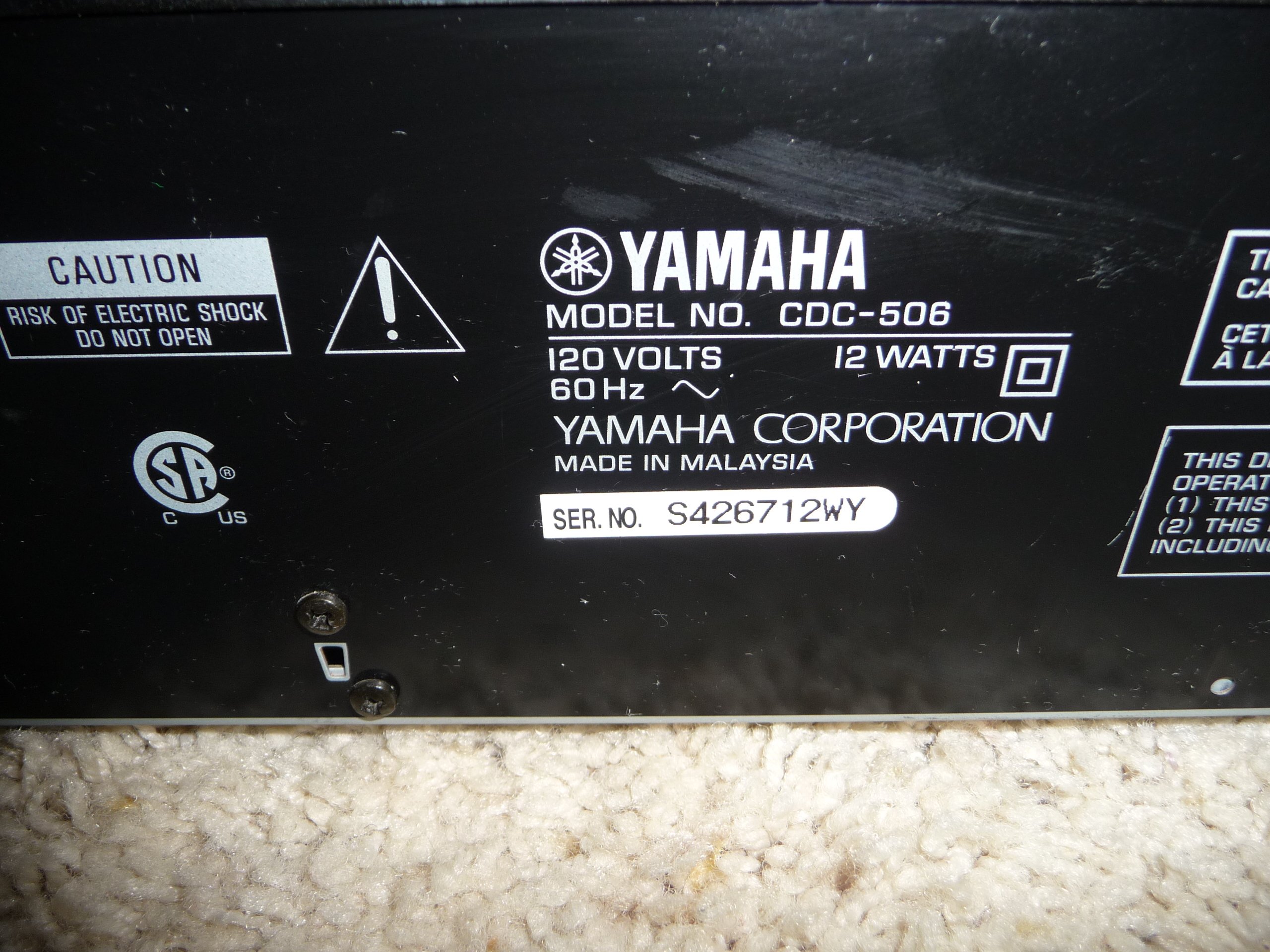Amazon.co.jp: ヤマハ CDC-506 5枚組CDプレーヤー (メーカー生産終了