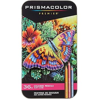 Prismacolor 92885T Premier Colored Pencils, Soft Core, 36 Piece