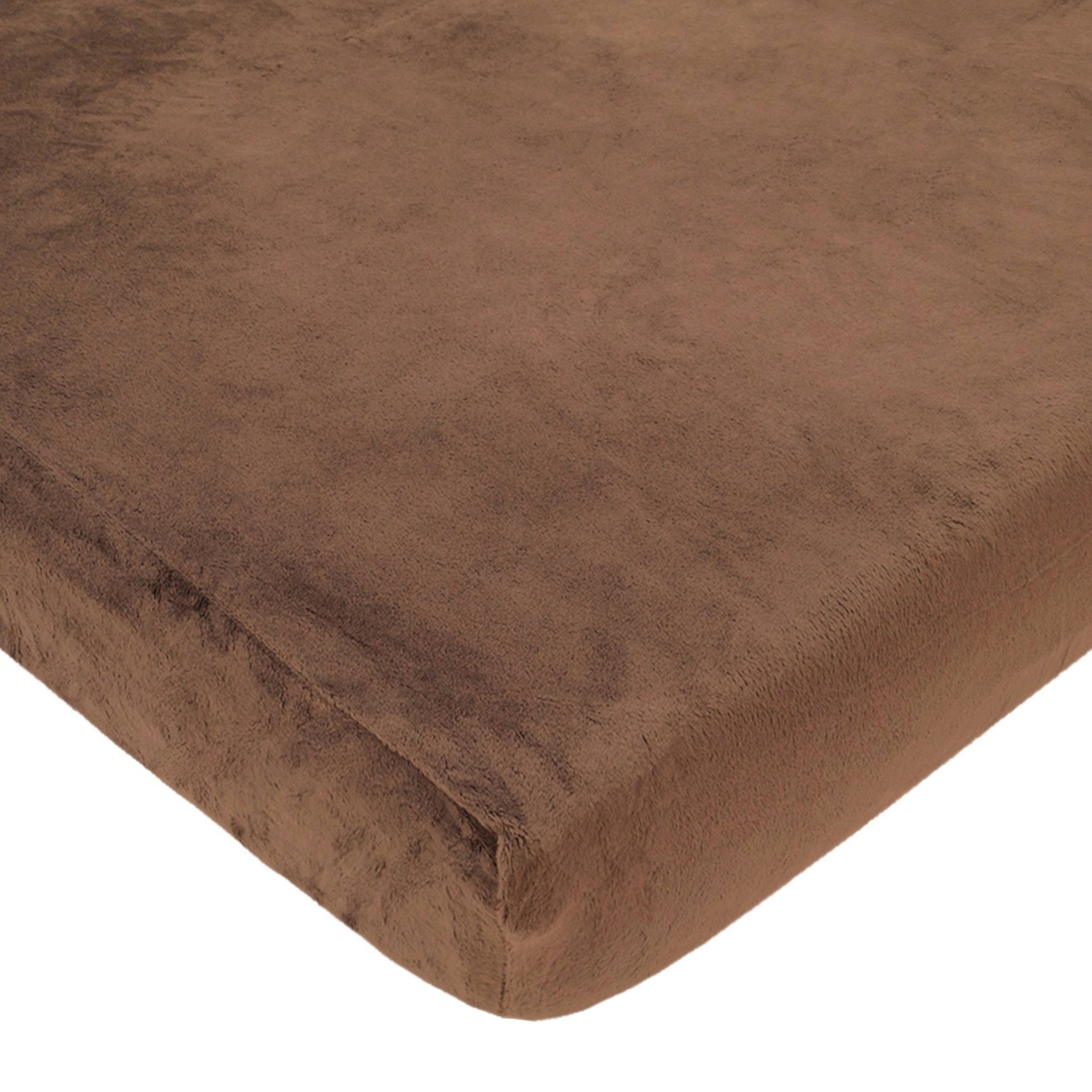 American Baby Company Heavenly Soft Chenille Fitted Mini Crib Sheet 24" x 38", Warm and Cozy Chenille Portable Sheet, Chocolate, for Boys and Girls,