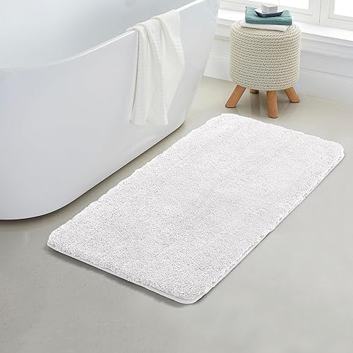 Miniatura 17 de YHF - Alfombras de baño de 20 x 32 pulgadas, extra gruesas y suaves, de microfibra peluda, lavables a máquina, alfombras de baño absorbentes, tapete