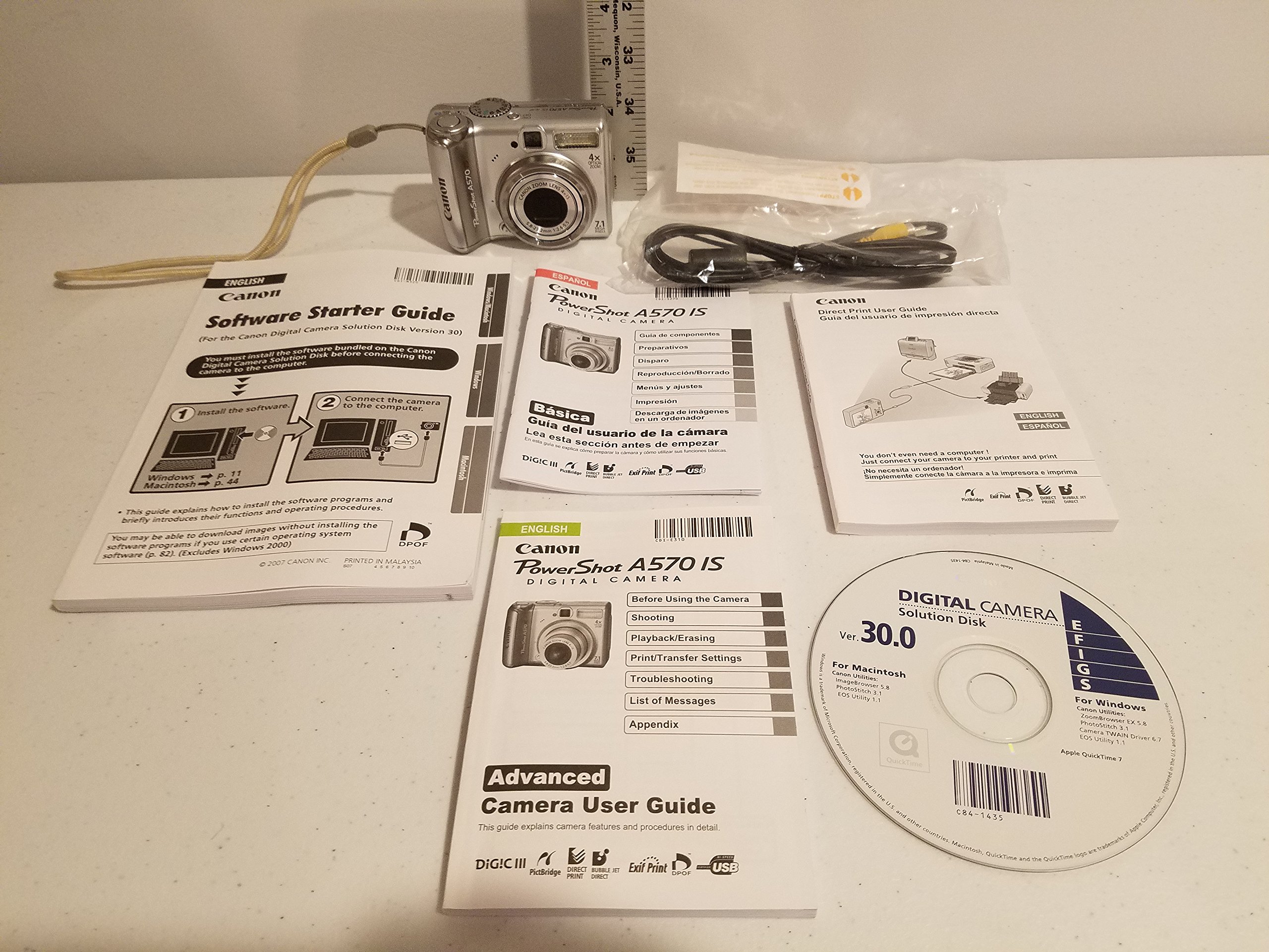 Amazon.com : Canon PowerShot A570IS 7.1MP Digital Camera with 4x 