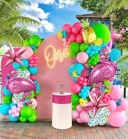 Partydeco Guirnalda De Piña Dorada Para Fiestas Con Temática Tropical Hawaiana