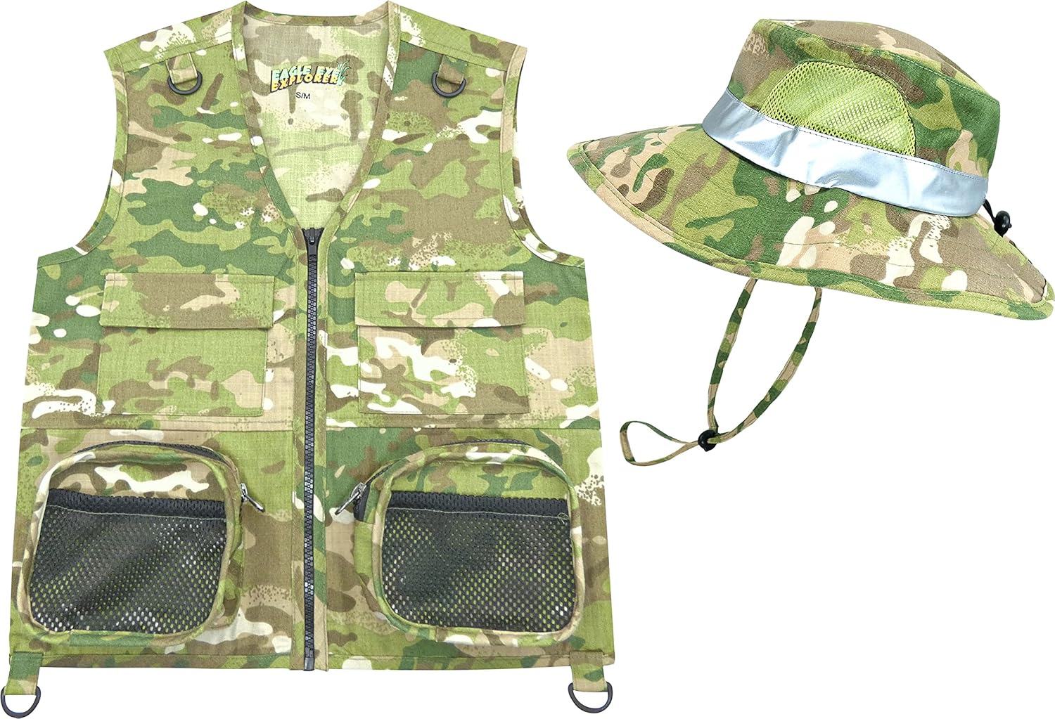 Kids Cargo Vest Set Camouflage Vest and Hat Jamaica Ubuy