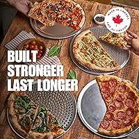 Vista 9 de Norjac 8 Inch Pizza Screen, 12 Pack – Aluminum Mesh for Oven, Seamless, Rust-Free, Durable Baking Trays for Crispy Crusts