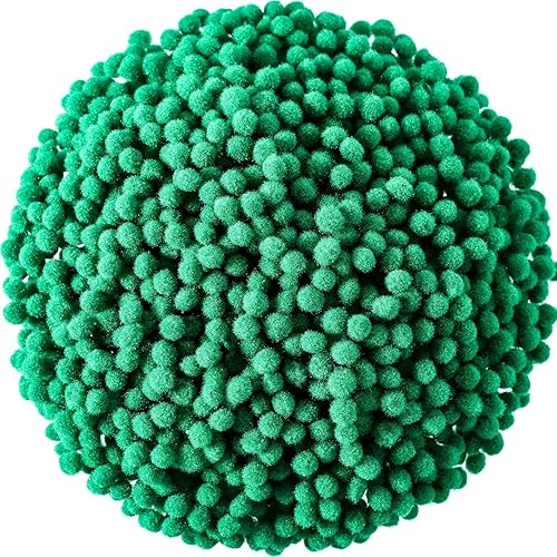 Vista 63 de Shappy - 2000 pompones de 0.236 in para manualidades, suministros para el trabajo y manualidades Red