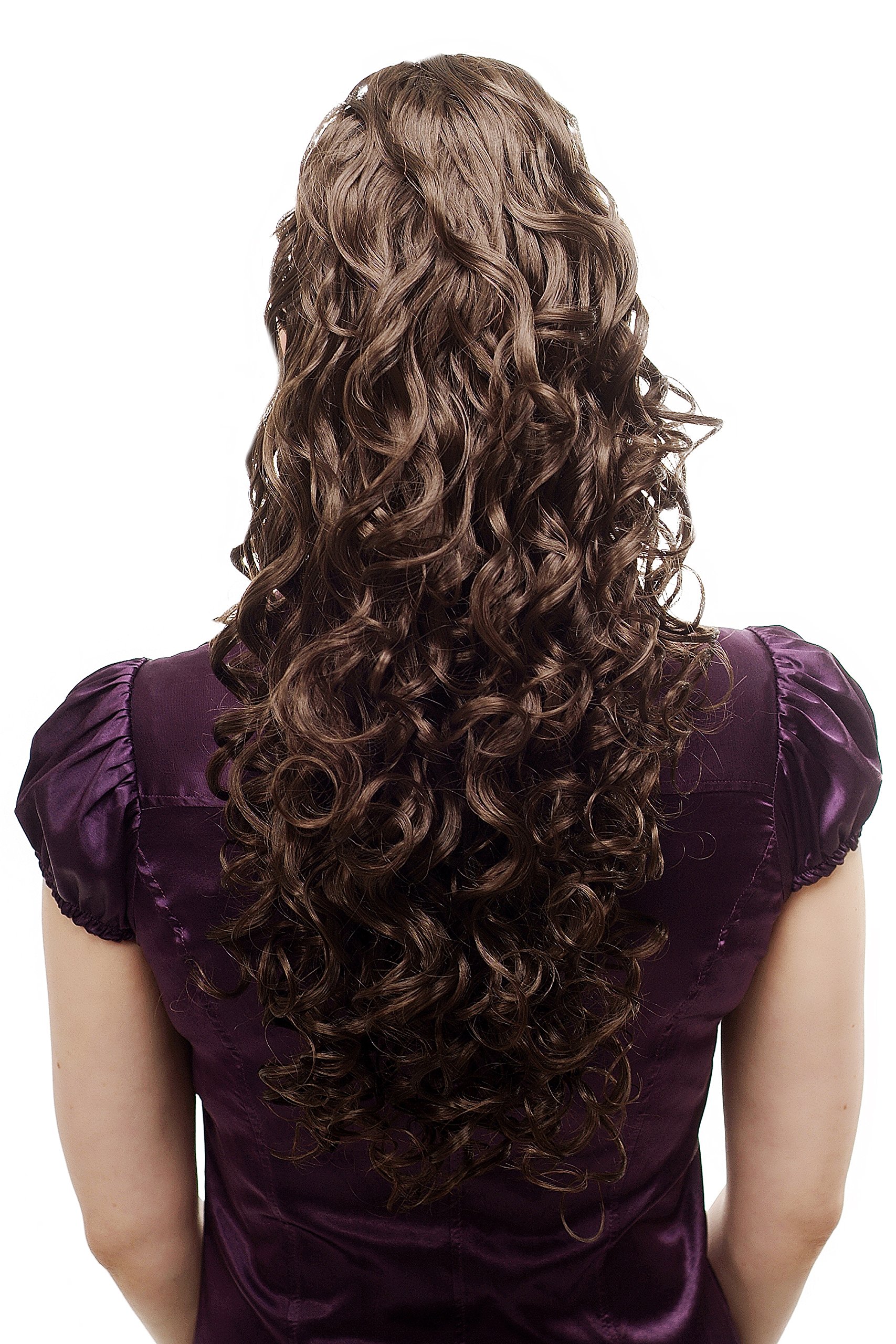 WIG ME UP - N310-8 Hairpiece ponytail extension very long massive volume voluminous curly amazing curls kinks middle brown 23inch