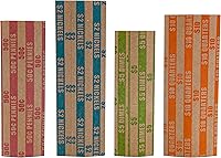 Vista 3 de DGBDPACK 125 Surtido de envoltorios planos para monedas, 25 centavos, 25 níquel, 25 centavos, 50 cuartos Paquete conveniente