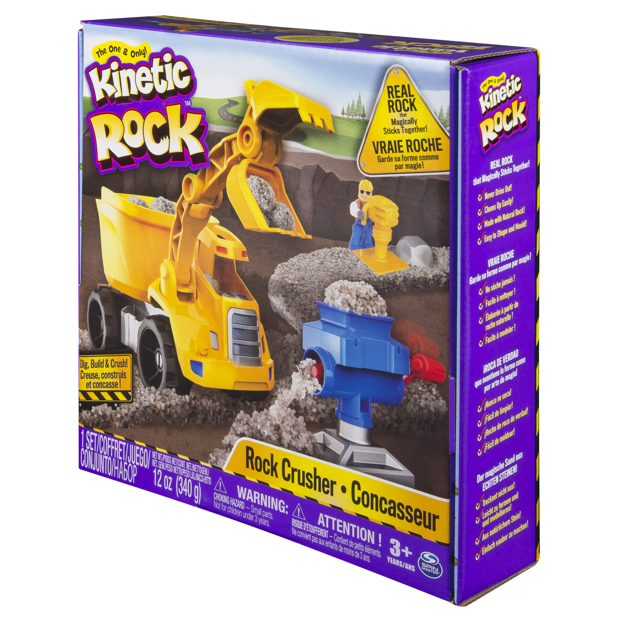 Kinetic Sand 6033177 Zestaw do kruszenia skał, wielokolorowy