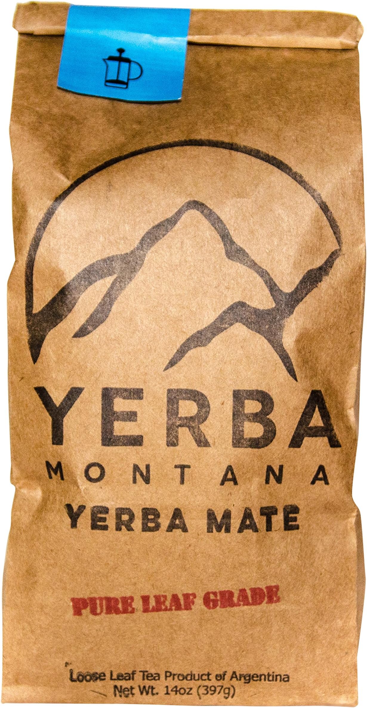 Yerba Montana Pure Leaf Grade Yerba Mate, 14 Oz