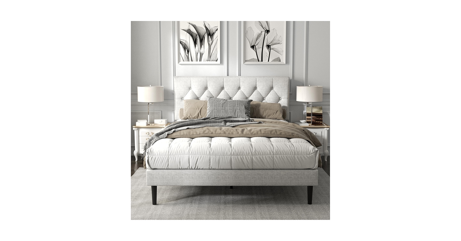 Sarahさま専用！ Amazon.com: HAOARA Full Size Platform Bed Frame with