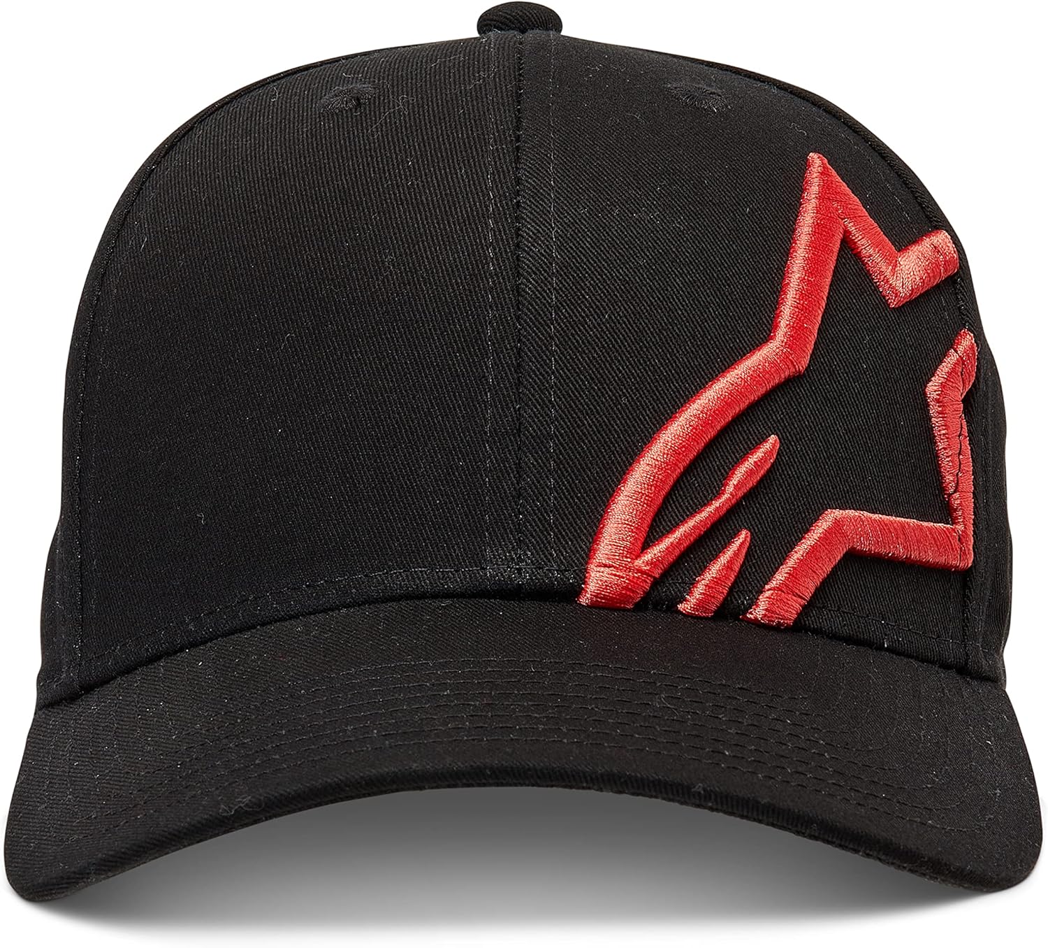 Alpinestars Standard Corp Snap 2 Hat, Black/Warm Red, One Size