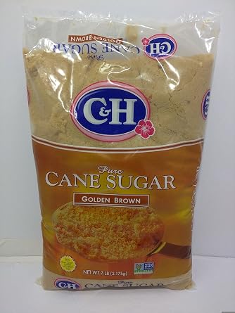 C&amp;H Golden BrownSugar 100٪ Pure Cane NON GMO 7lb Bag