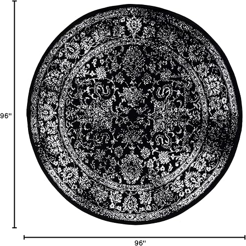 Miniatura 148 de Safavieh colección Adirondack - Alfombra de área, 6 x 9 pies, gris y azul, diseño oriental desgastado, no desprende pelusa, fácil cuidado, ideal