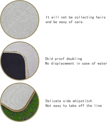 Miniatura 6 de UINHMOP Juego de 2 tapetes decorativos de 17 x 30 pulgadas, diseño rústico de animales salvajes, animales salvajes, decoración para campamento, casa