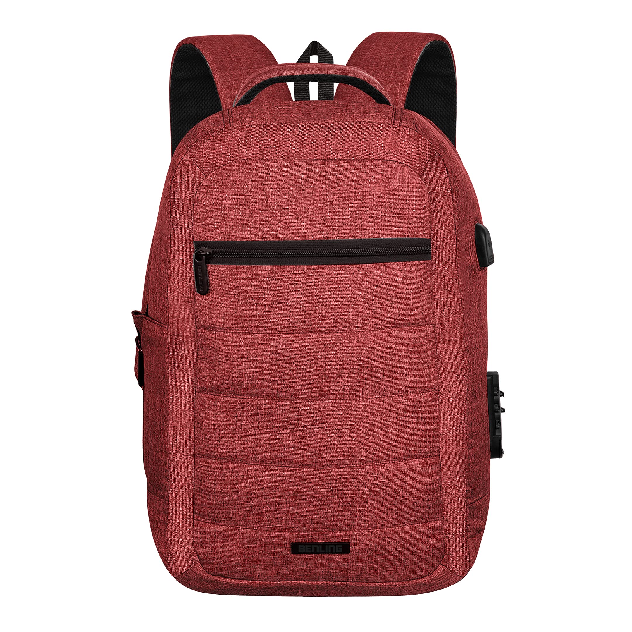 Benling The High Baggy Series 40 L Travel Backpack, Multi Slot Compartments, Lock & USB Port School College Laptop Bag for Boys | Girls | Men and Women (Maroon) (B0999B9RZR) Amazon Price History, Amazon Price Tracker
