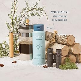 Harry\'s Body Wash Shower Gel for Men - Wildlands Scent - (3 Pack) 16 fl oz - Sensitive Skin Body Wash - No Parabens, Sulfates, or Dyes