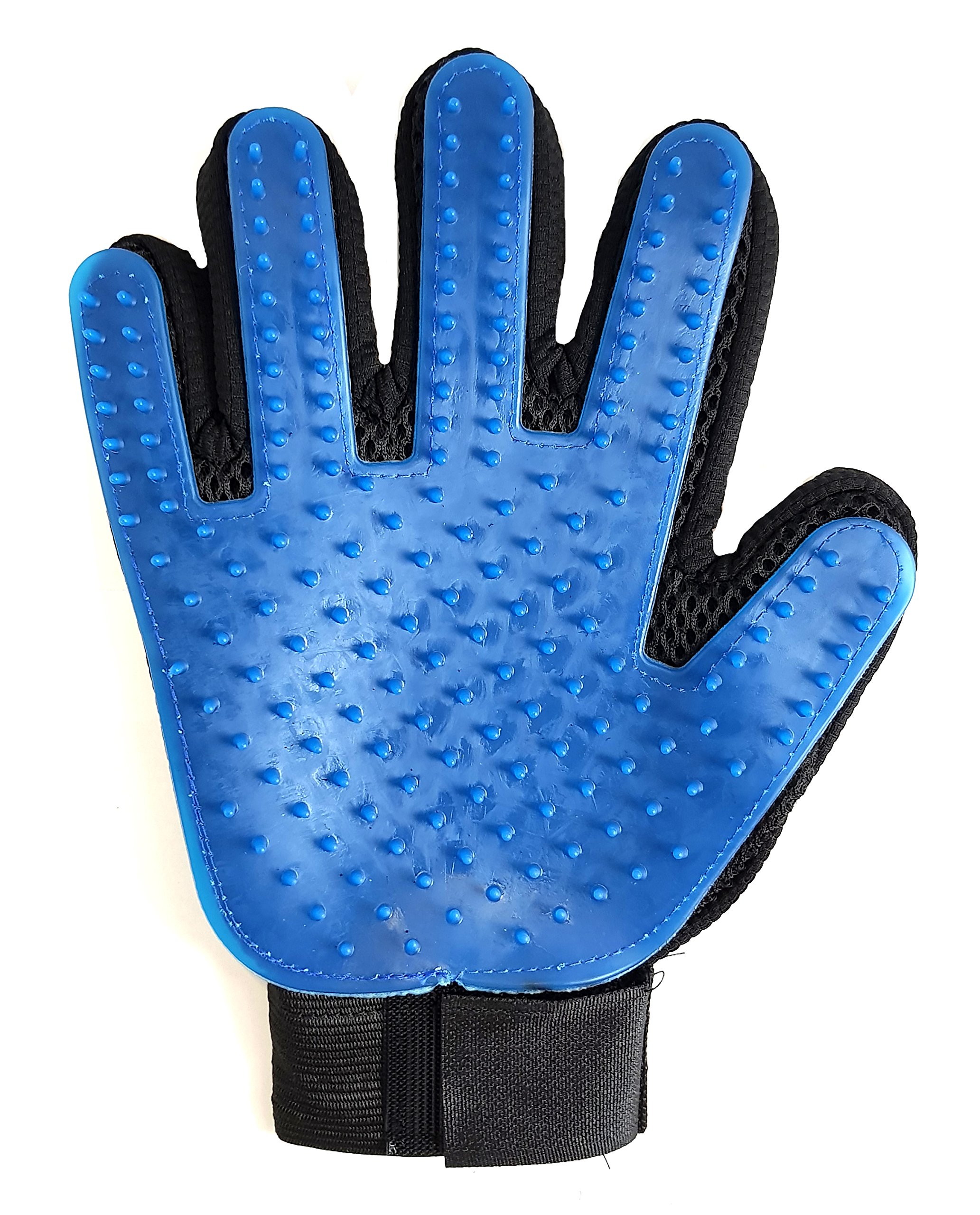 True Touch 2-In-1 Pet Glove Deshedding Glove Grooming Tool, Pet Hair Remover Mitt - For Cat & Dog- Gentle Deshedding Brush