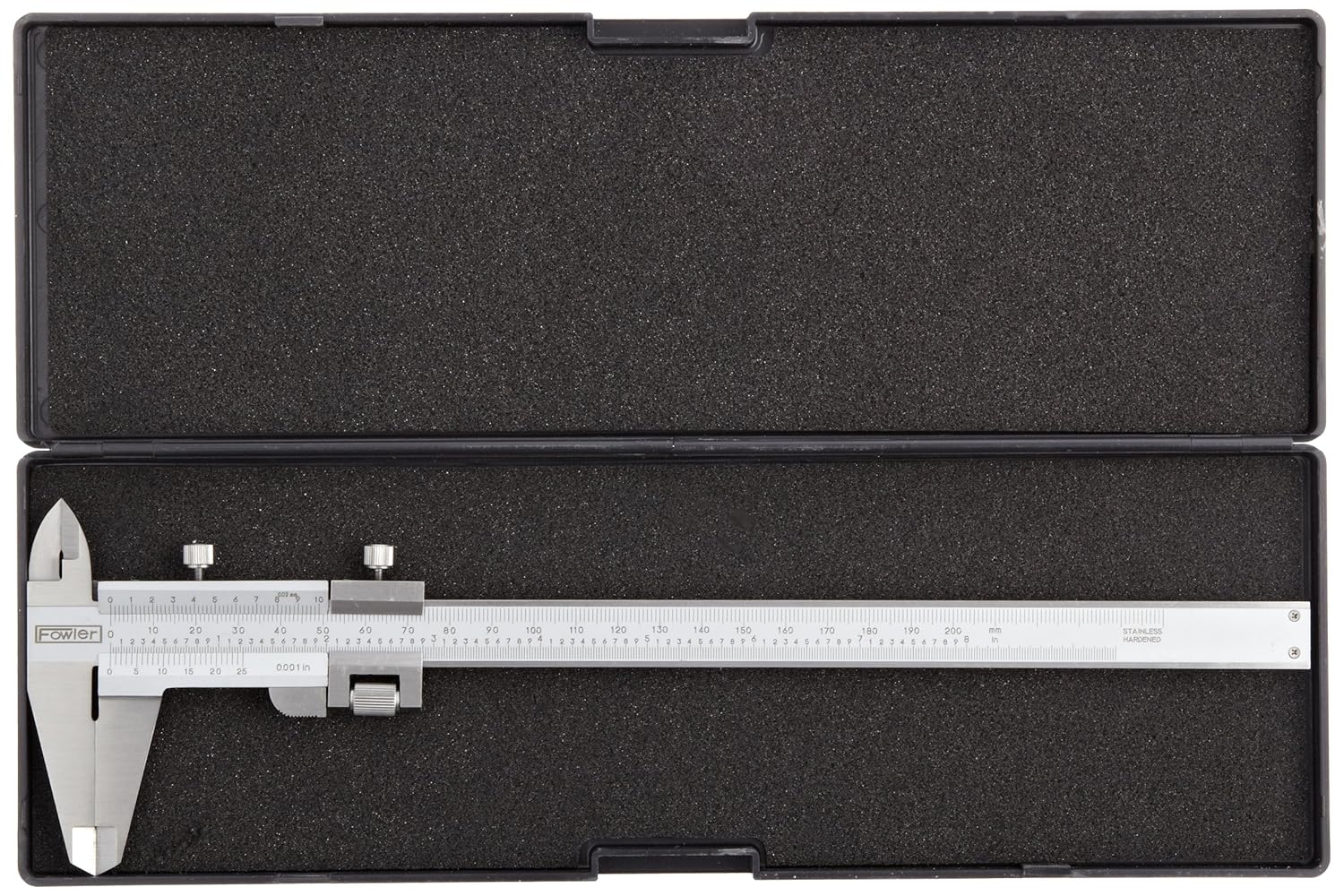 Fowler 52-058-008-0, Vernier Caliper with 0-8"/200mm Measuring Range