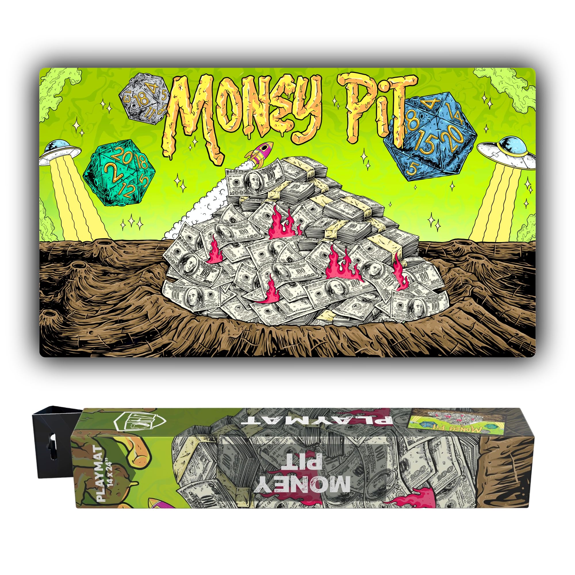 Amazon.com: Realm Guard - 14x24 TCG/MTG Playmat (Money Pit) : Toys