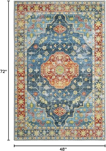 Miniatura 10 de Alfombra lavable de 2 x 6 pies para pasillos, alfombra bohemia antideslizante pequeña, alfombras de cocina para sala de estar, dormitorio, alfombra