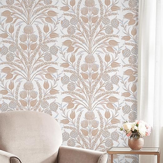 CiCiwind Wallpaper Floral Peel and Stick Wallpaper Removable Self