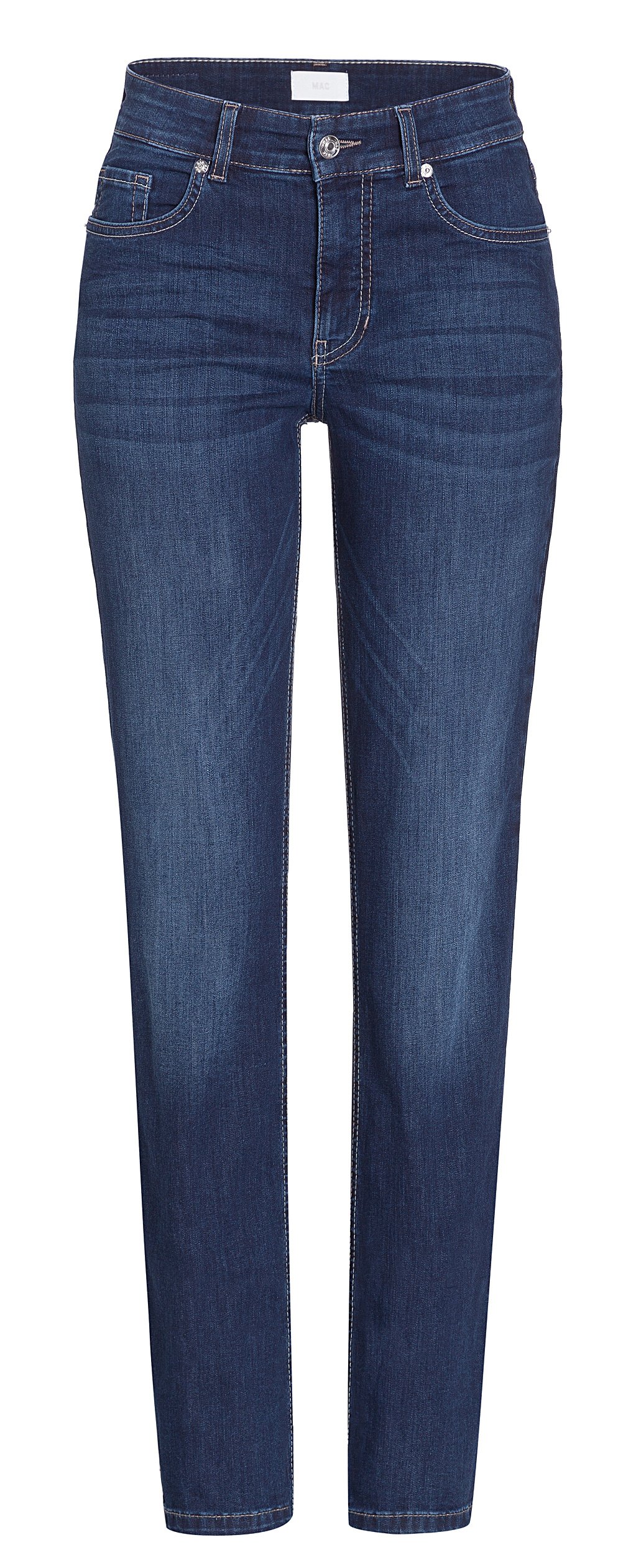 MAC Jeans Melanie Straight Jeans Damen Melanie – Dunkelblau, W36/L28