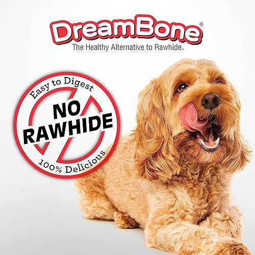 Miniatura 5 de Dreambone Triple Flavor Twisties, 25 unidades, masticables para perros sin cuero crudo hechos con carne de res real, cerdo y pollo, 7.05 onzas