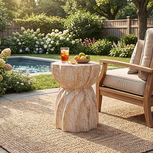 Christopher Knight Home Claire Outdoor Side Table with A Sunburst