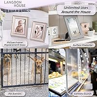 Vista 6 de Langdon House - Paneles de vidrio de plástico flexible PET - 4 x 6 x 0.03 pulgadas, transparente, paquete de 10 - Hoja delgada de plexiglás