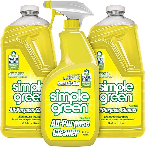 Simple Green AllPurpose Cleaner - Limpiador multiusos, espray y recarga, verde, juego de 3 piezas, limón, 1 unidad