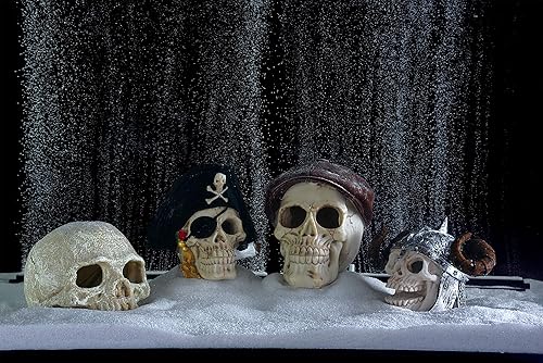 Miniatura 5 de Carefree Fish Acuario Decoración Cráneo Cabeza de tanque de peces esqueleto acuario decorativo cueva paisaje mascota reptil casa