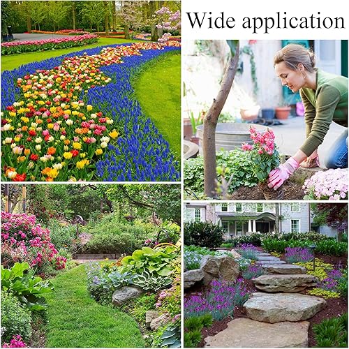 Miniatura 6 de Flieeya Borde de jardín con martillo de acero de 39 pulgadas, borde de jardín de metal resistente de 5 pulgadas de alto para patios, camas al aire